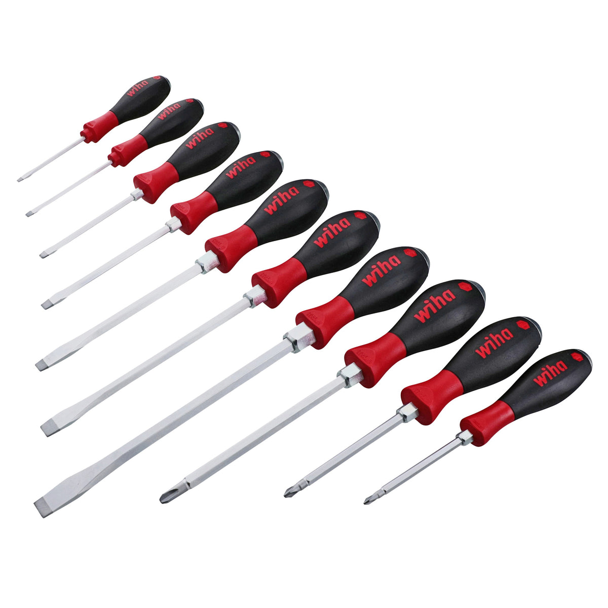 10 Piece SoftFinish X Heavy Duty Cushion Grip Screwdriver Tray Set