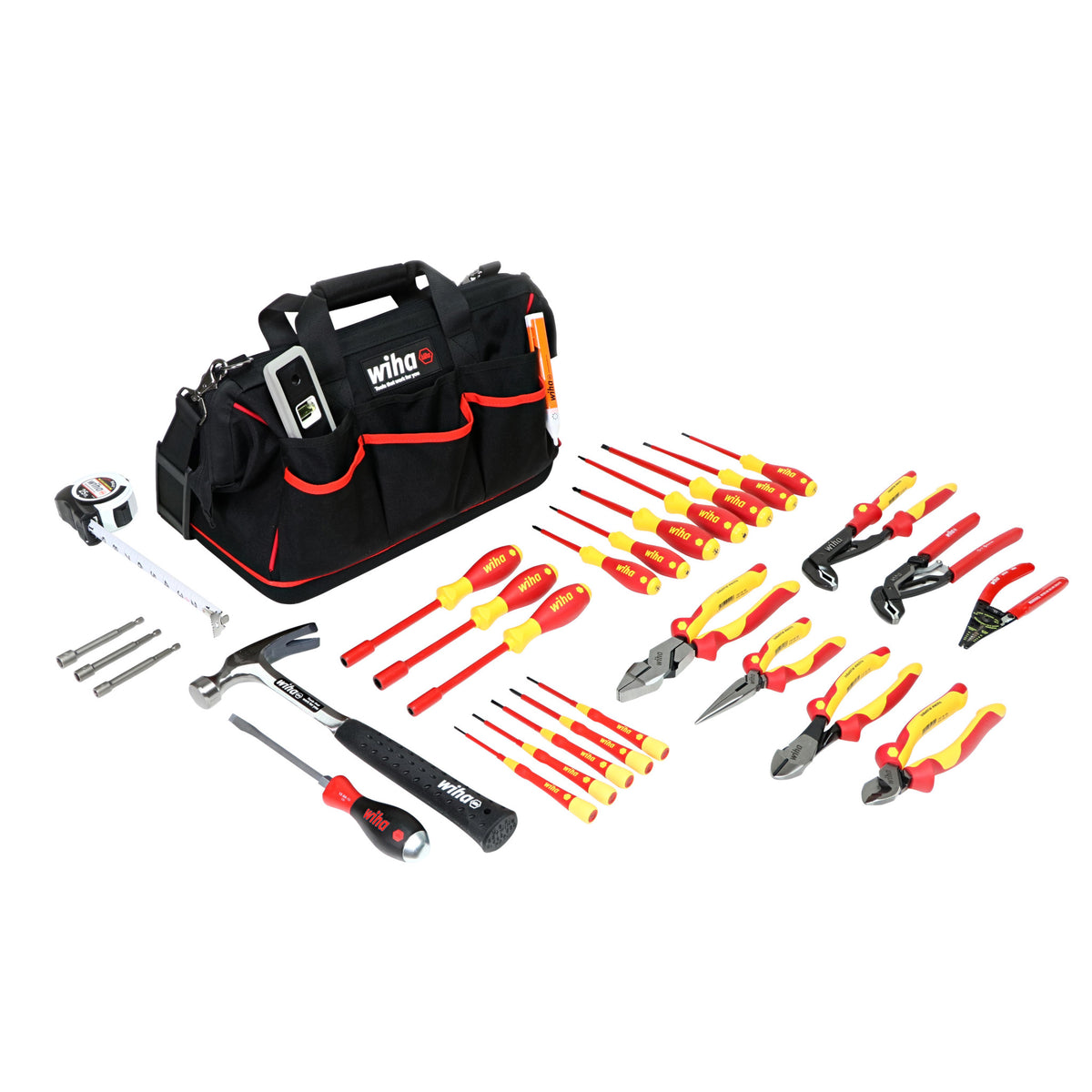 Kit de herramientas Wiha Tools, Maletín de 83 piezas, para electricistas,  aprobado VDE