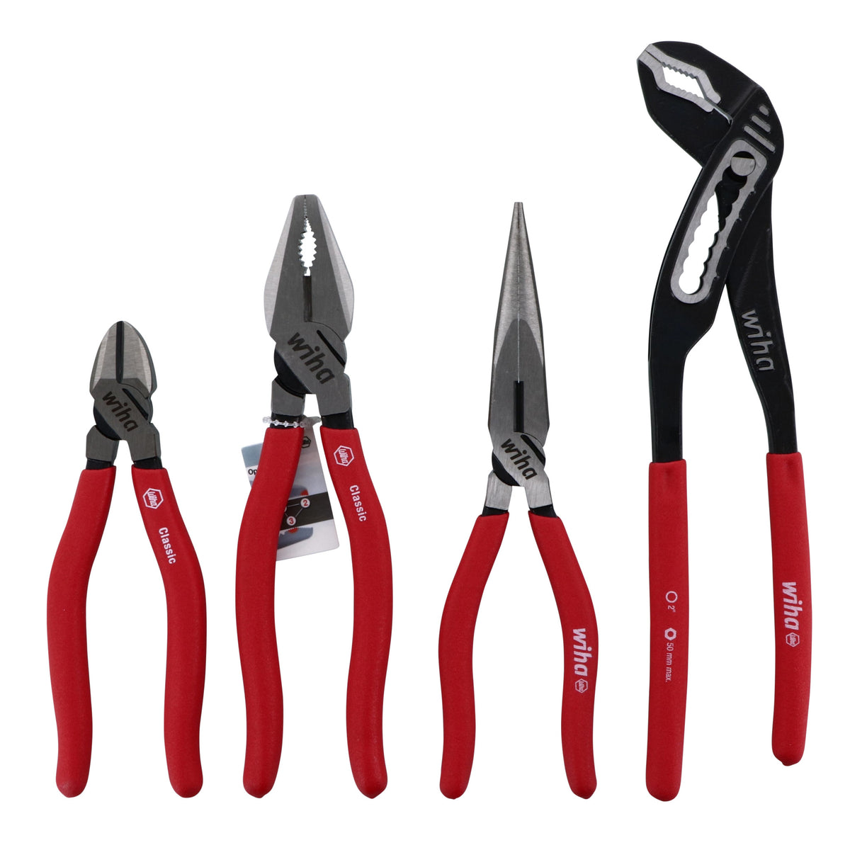 Wiha 32698 Soft Grip Pliers & Cutters 3 Pc. Set