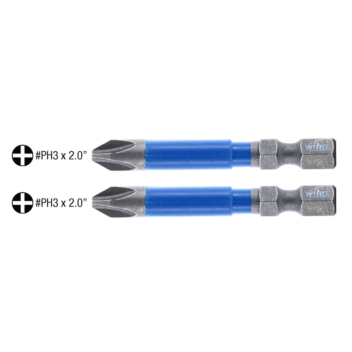 2 x 1 Phillips® VORTEX™ Impact Power Bit - 25 Pack