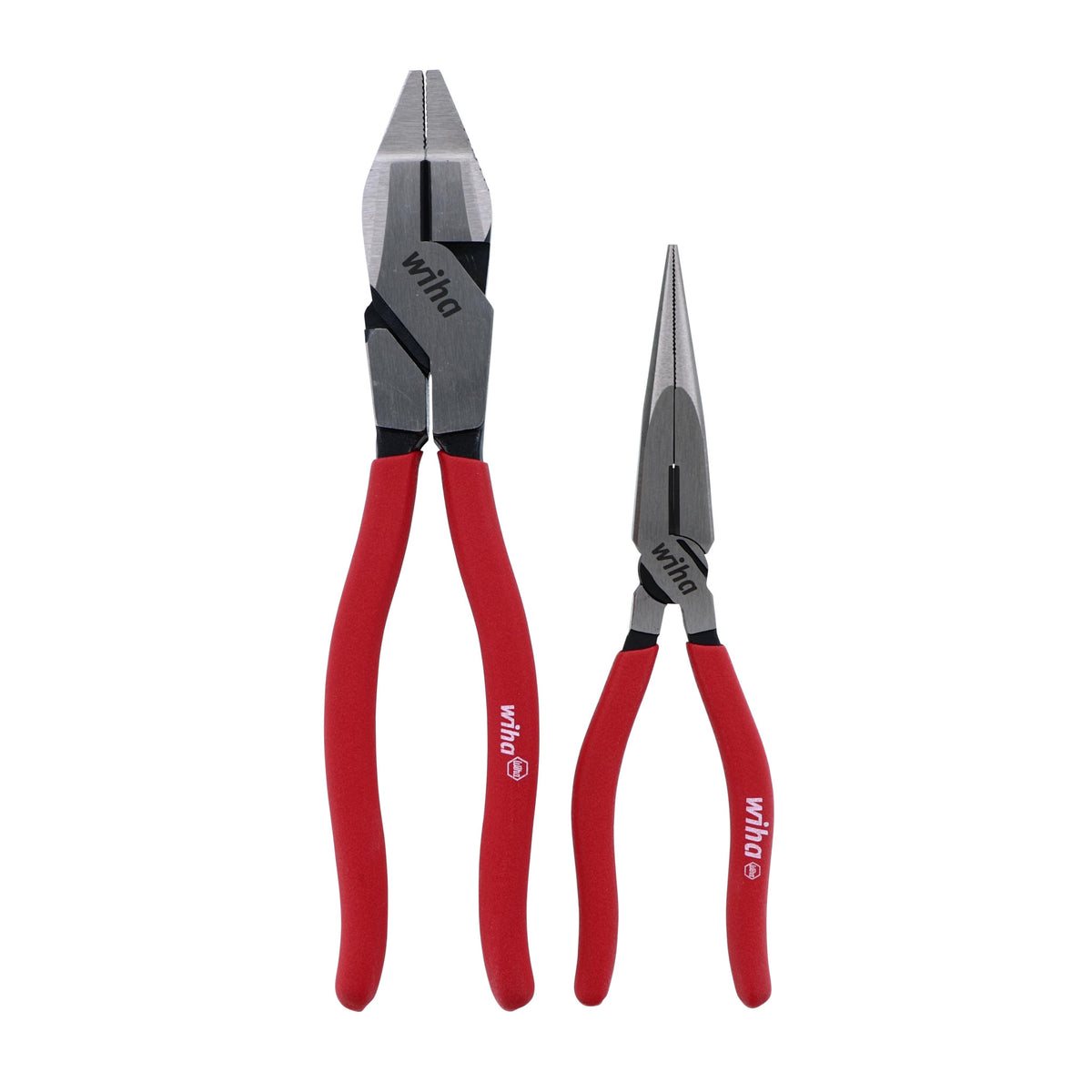 Wiha 32746 Precision ESD-Safe Long, Needle Nose Pliers with Straight,  Serrated Jaw & Molded Comfort Grip, 5.75 OAL