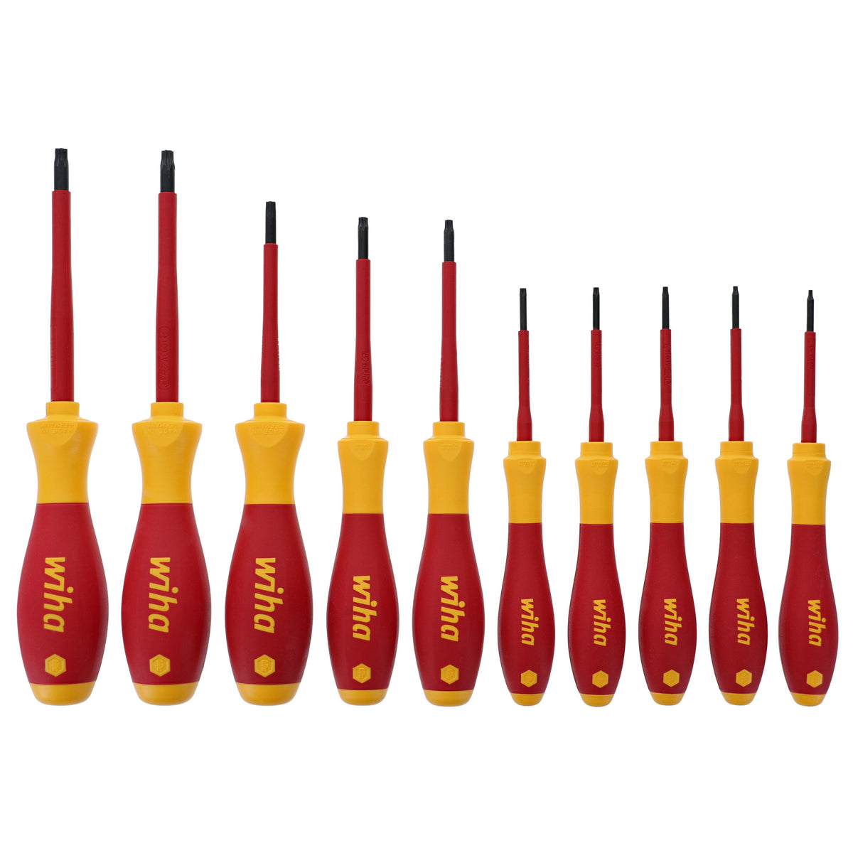 Wiha 32198 Insulated SlimLine Screwdriver 11Pc. Set Made in Germany