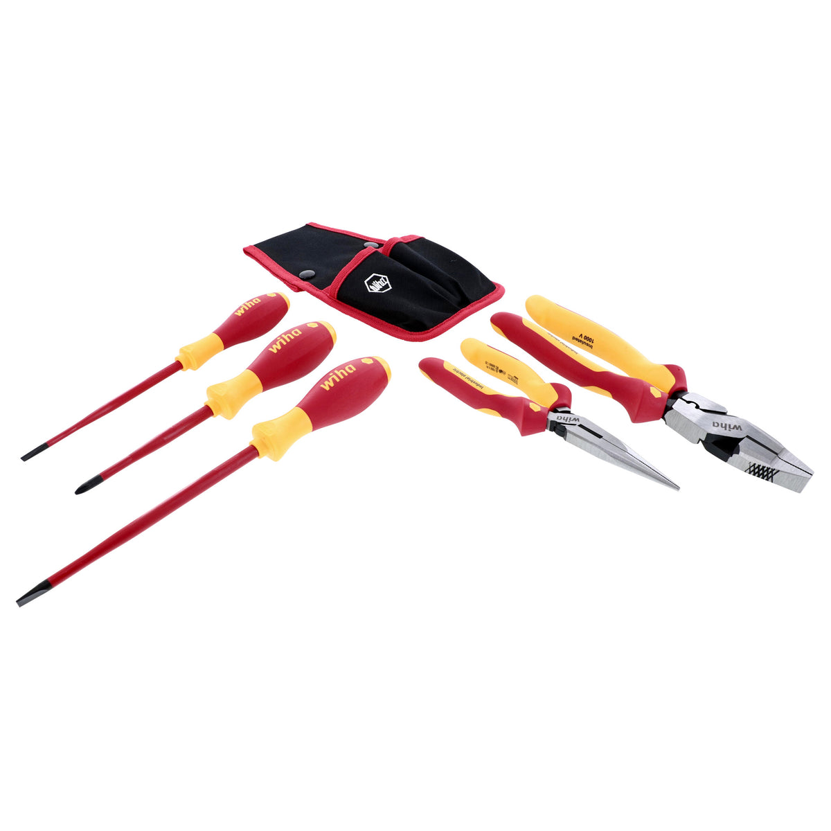 Wiha 32985 Insulated Industrial Pliers/Drivers Set