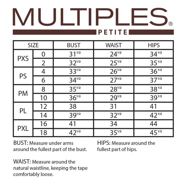 Size Charts – MultiplesClothingCompany-com