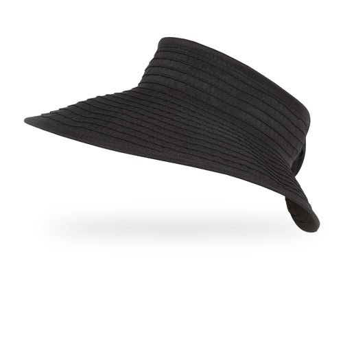 JNGSA Wide Trim Visor Hat for Women, Straw Beach Sun Hat Sun Visor