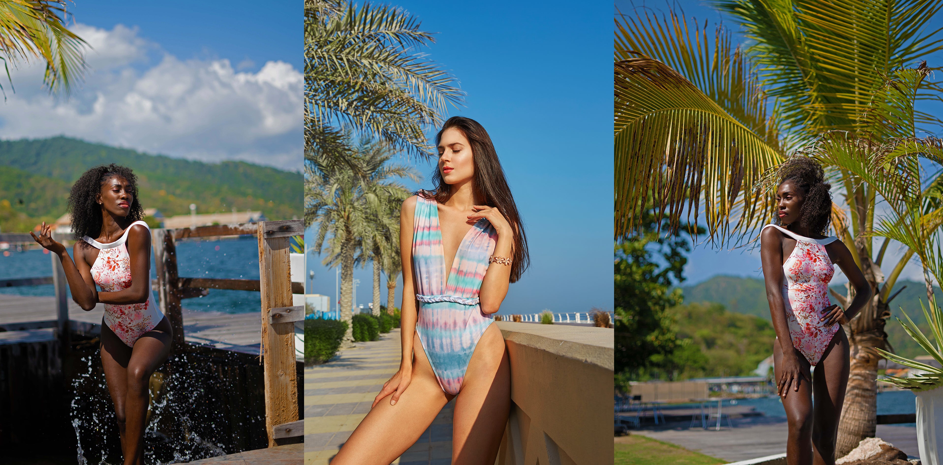 Sophisticated pink nuance swimsuits for all vacation