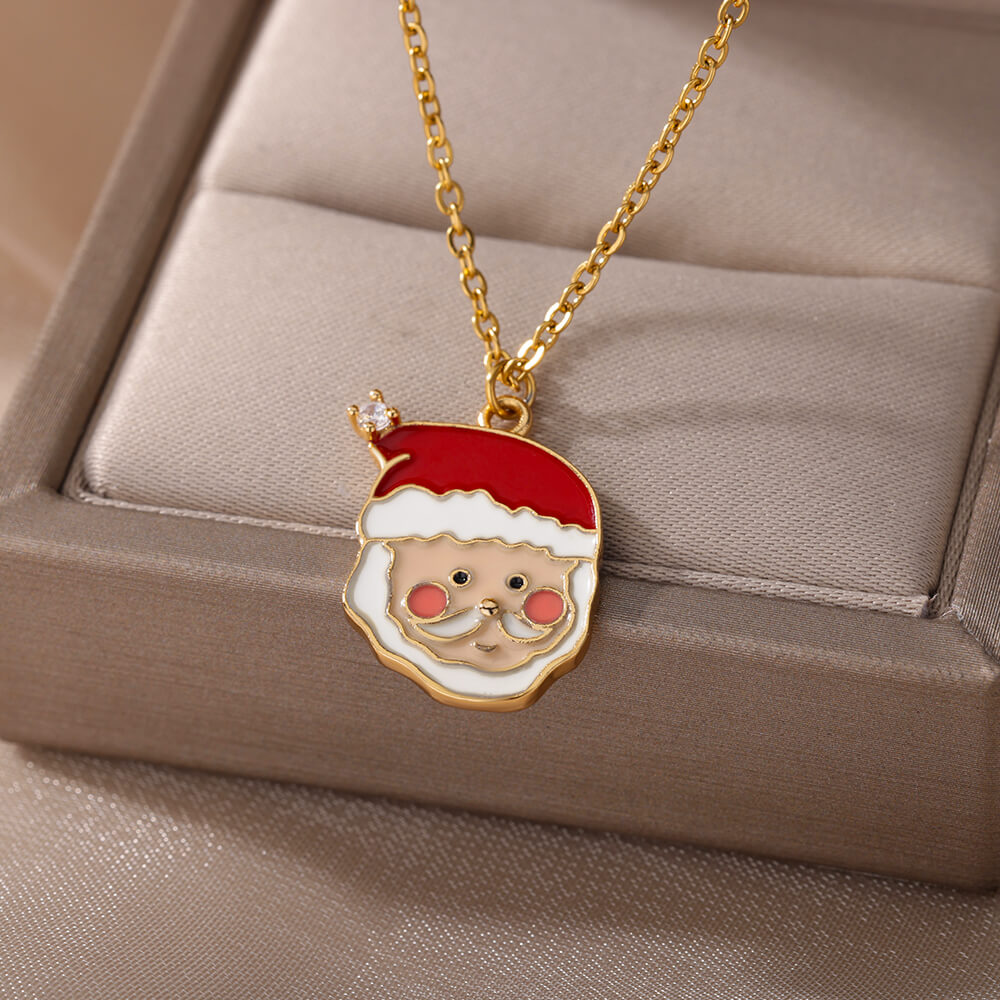 Frosty Snowman Enamel Pendant Necklace – Ever Adorned