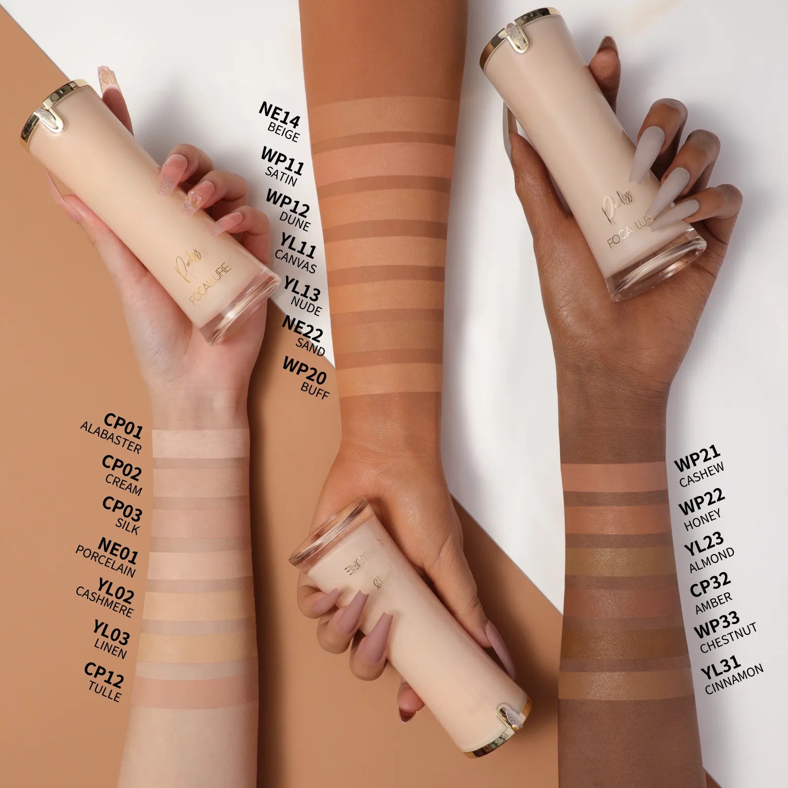 FOCALLURE Liquid Foundation Long-lasting Oil-control