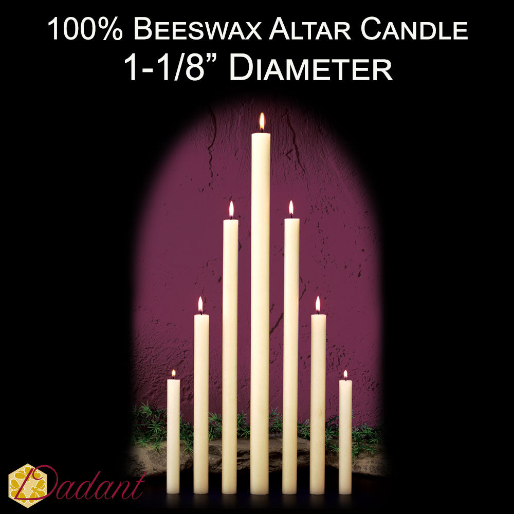 Pure Beeswax Candle in Blown Glass - 8oz - Our Lady of Peace Gift Shop  Webstore