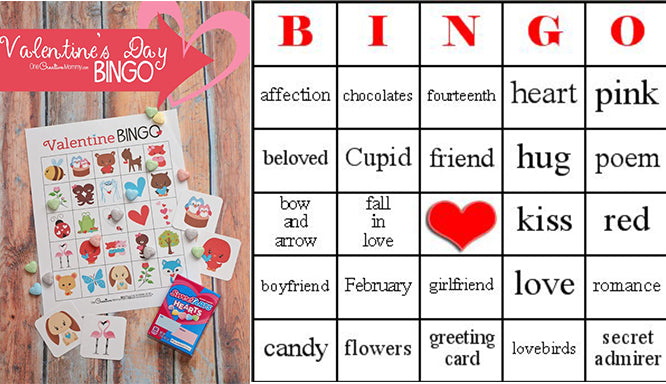 valentine's day bingo