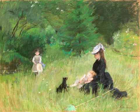 Berthe Morisot's classic painting titled 'Dans Le Parc'