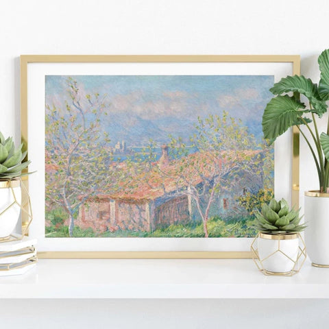 Impression d'art de Claude Monet : La Maison du jardinier à Antibes