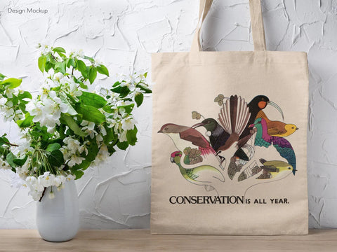 Conservation is All Year - Tote Bag