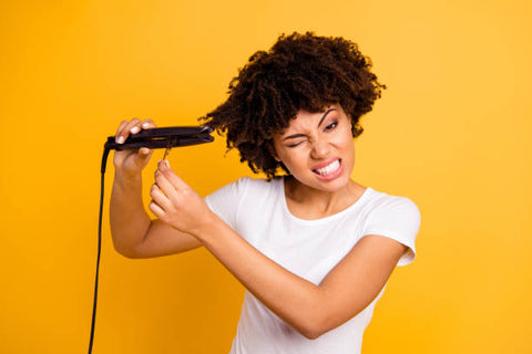 Using heat on natural hair