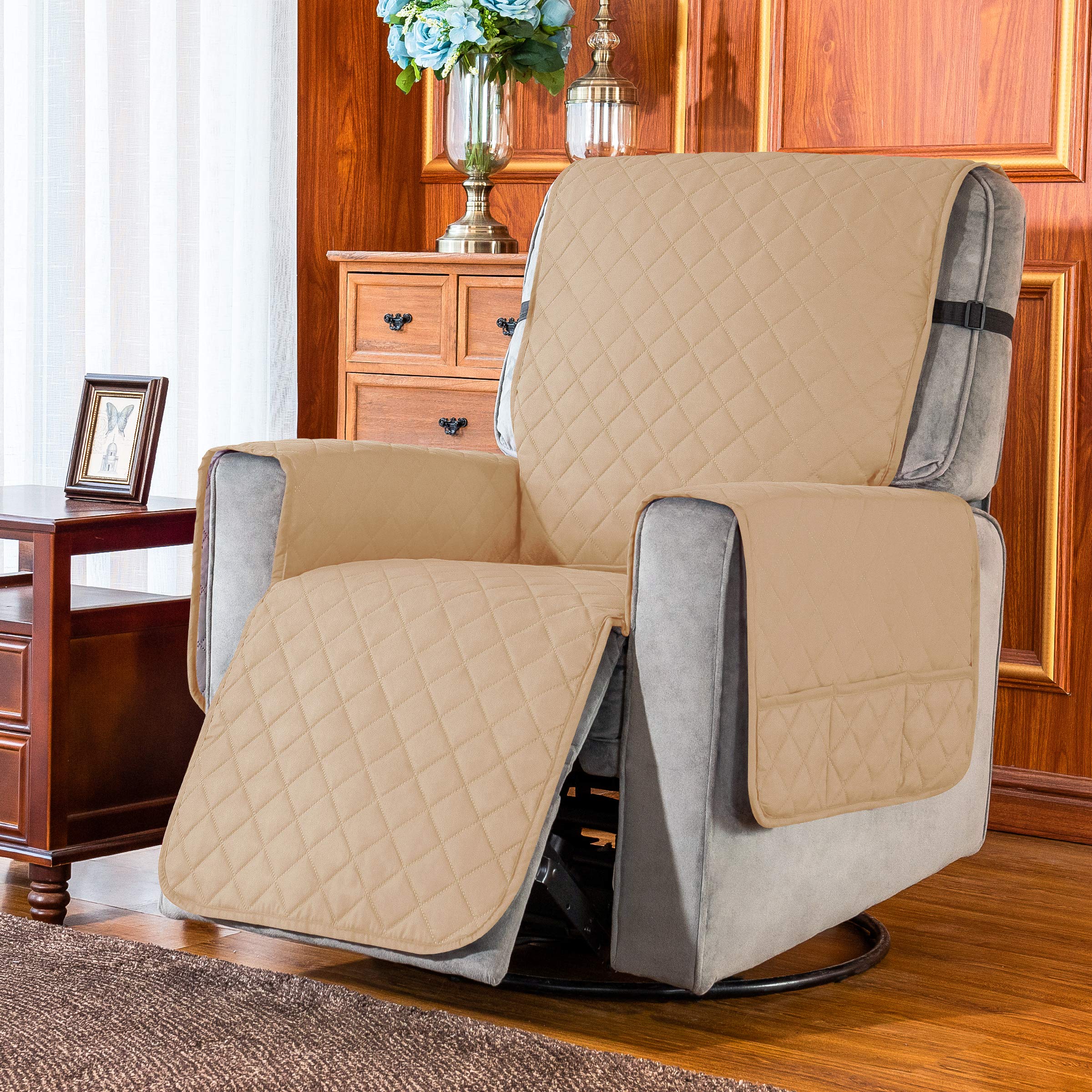 Sureix™ Non-Slip Recliner Chair Slipcovers Kakhi