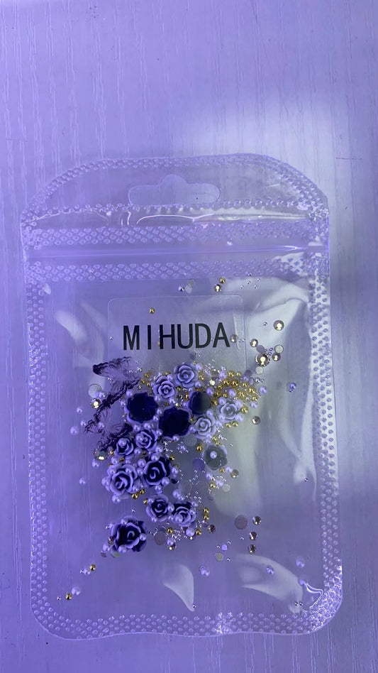 MIHUDA Flower Nail Charms 3D Flower Charms for Nails Valentines Day Na –  Kumayes