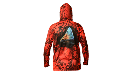 Matt's Fishing Adventures Dri-Fit Hoodie Yellow Kryptek Redfish Scene