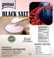 Pmw - Grade A Quality - Fine Black Salt Powder - Kala Namak Powder - 500 Grams
