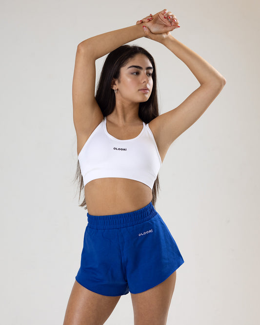 Crush Bodysuit Shorts in Navy Blue: Women's Activewear Essential