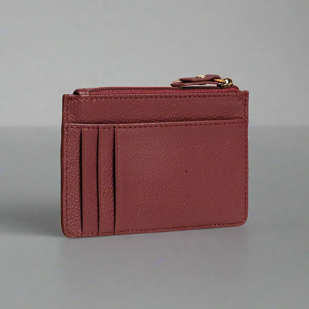 FOOTHILLS CREEK DOUBLE CREDIT CARD HOLDER IN WINE