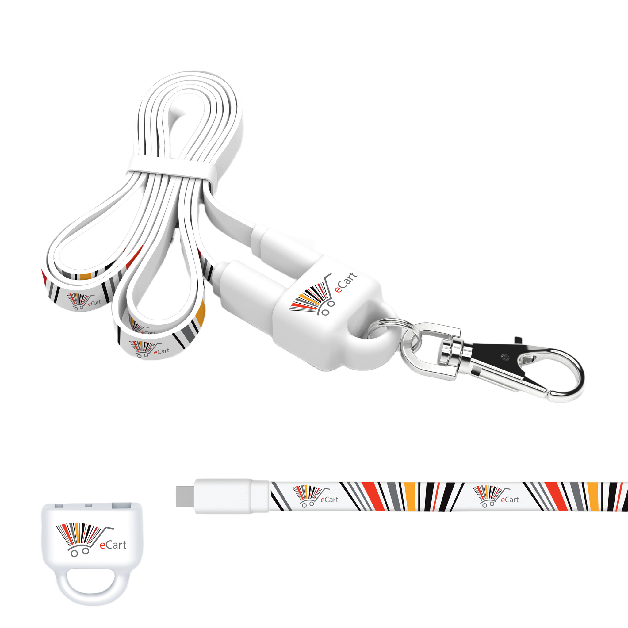 Double Open-Ended Lanyard w/ Full Color Sublimation