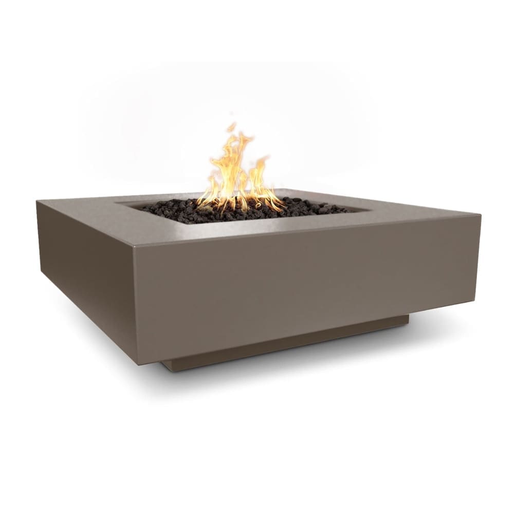 the outdoor plus Pit Fire Cabo Square  Concrete Fire Pit Flame Sense System with Push Button Spark Igniter - Liquid Propane