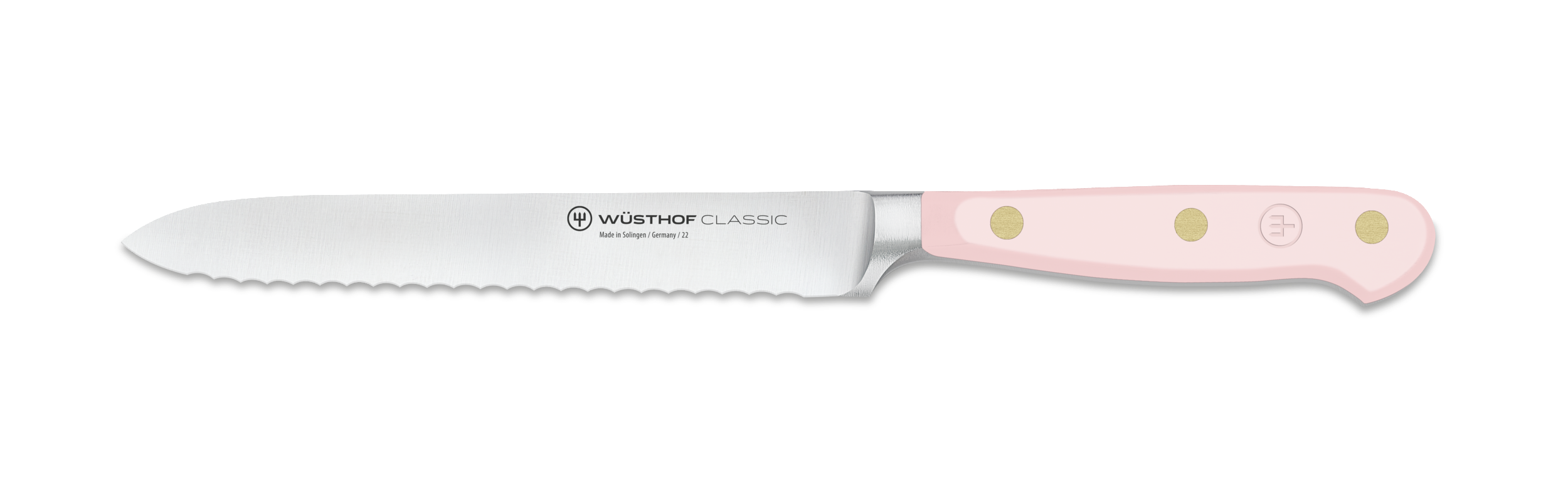 Couteau à saucisson Wusthof Classic Colour Purple Yam forgé lame crantée  14cm