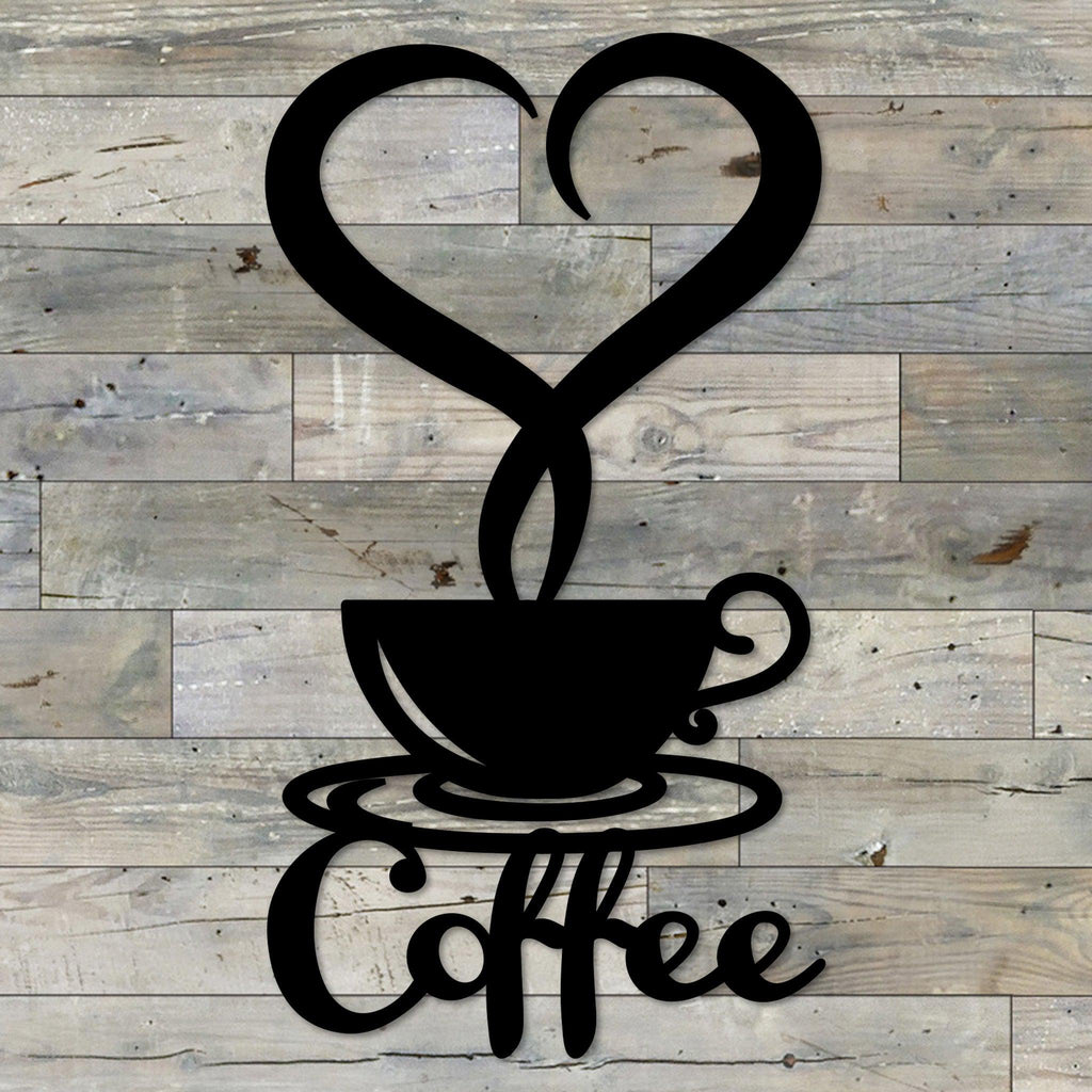 Coffee Cup Metal Wall Art, Kitchen & Home Decor