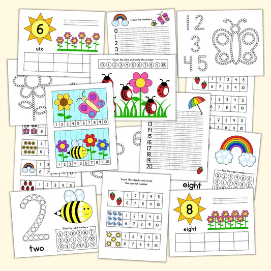 Spring Counting Dot Marker Pages (0-10) – Printables by The Craft-at-Home  Family