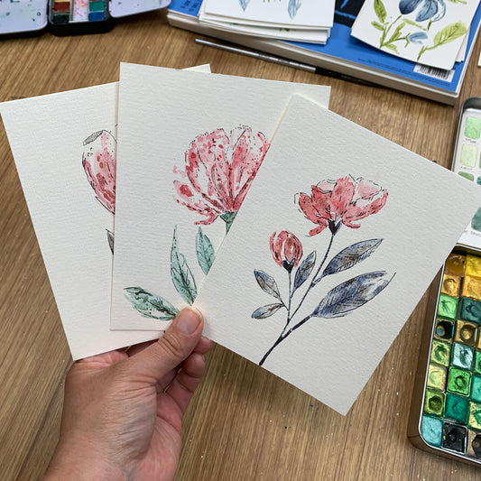 Original Loose Floral Watercolor Postcards (Set of 3): Surprise Me! – The  Wilde Flores