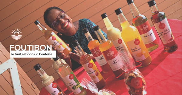 Marie-Judith, entrepreneure et agro-tranformateure, de la marque Foutibon, qui réalise des punchs, liqueurs, sirops et confiseries fait maison en Gualoupe