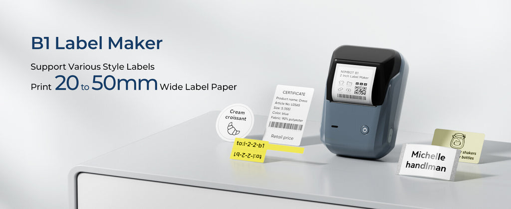 B1 Inkless Label Maker with Tape - Create Professional Labels with Eas —  NIIMBOT