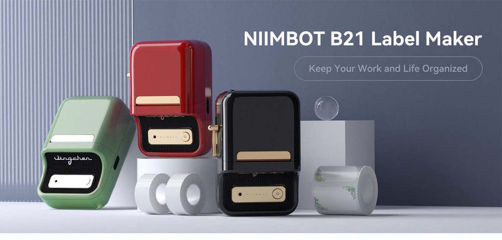 With Niimbot B21 Label Maker Wireless Bt Portable Thermal - Temu