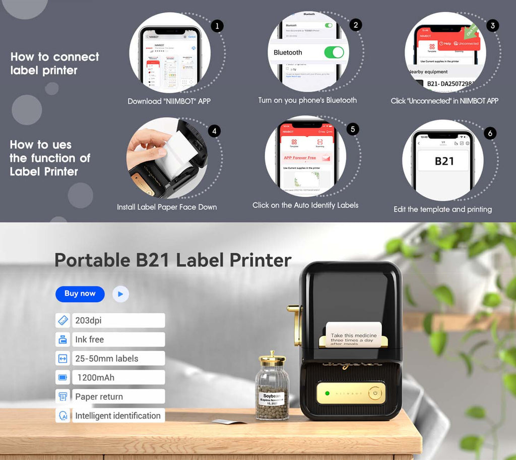 Niimbot &Nbsp; Effortlessly Organize Your Space With Precision And Style. This Compact And Versatile Label Maker Offers Seamless Printing Of Customized Labels For Home, Office, Or Industrial Use. Explore Our Collection And Bring Efficiency To Your Labeling Tasks Today! &Lt;H5&Gt;We Also Provide International Wholesale And Retail Shipping To All Gcc Countries: Saudi Arabia, Qatar, Oman, Kuwait, Bahrain.&Lt;/H5&Gt; Niimbot B21 Niimbot B21 Label Maker Portable Thermal Label Printer - Green