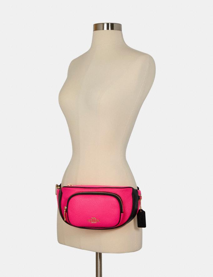 Womens Coach Neon Pink Court Belt Bag Fanny Pack – Intimate Play