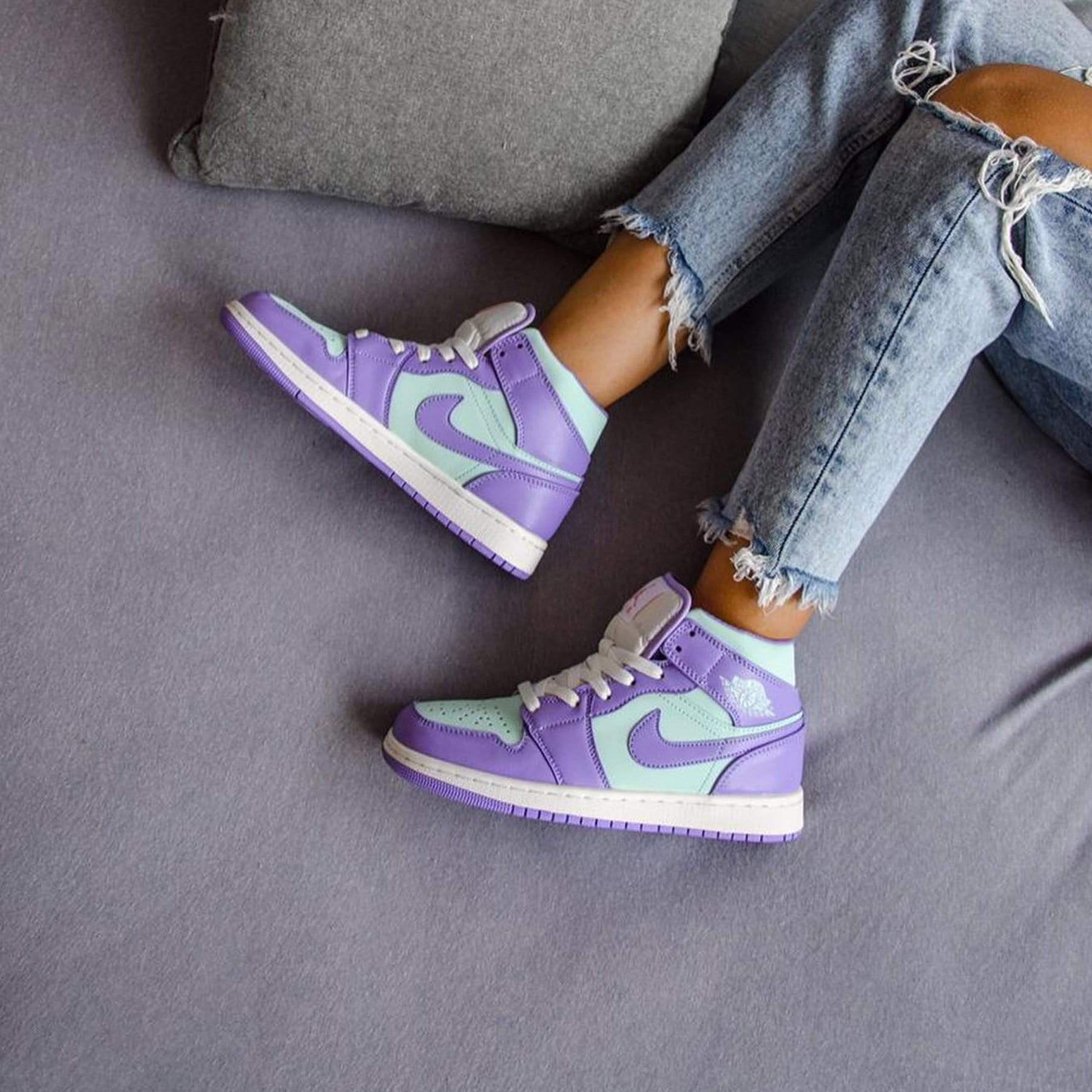 jordan 1 purple aqua