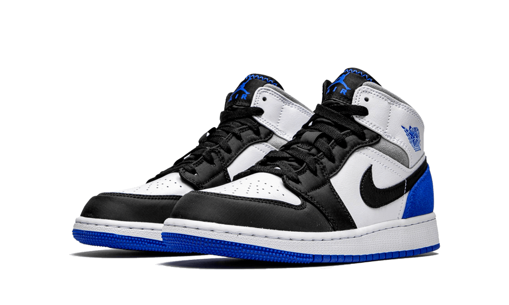 air jordan 1 mid black white royal gs