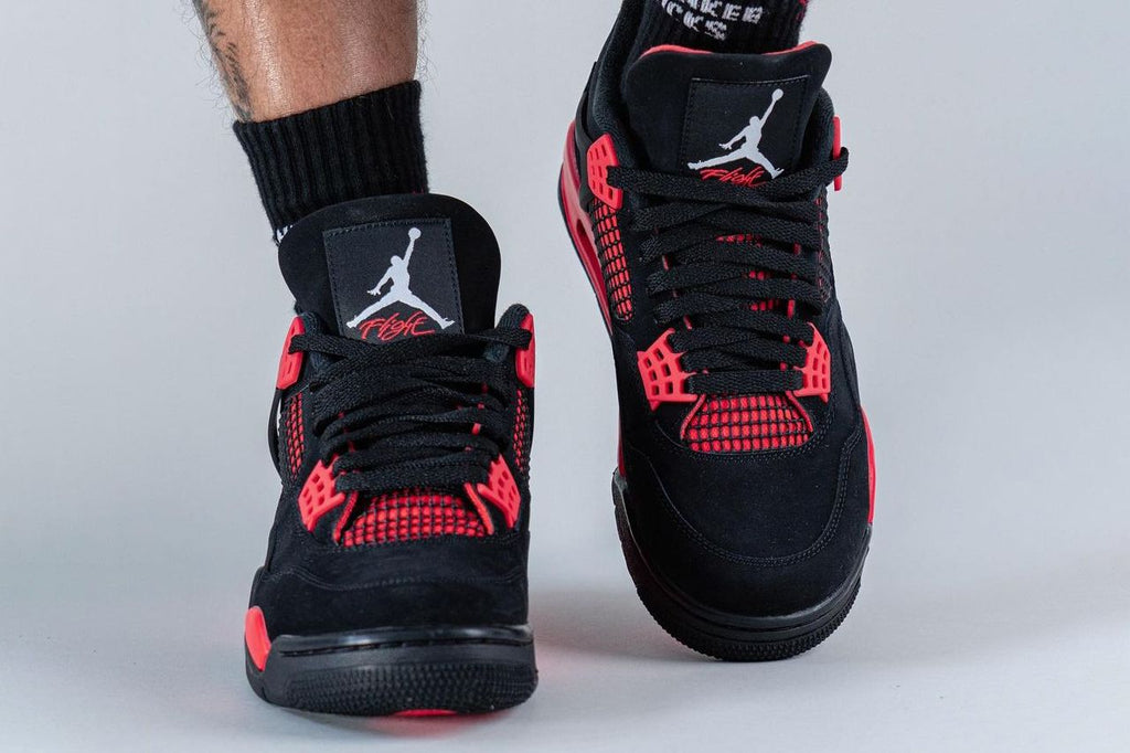 air jordan 4 retro red and black