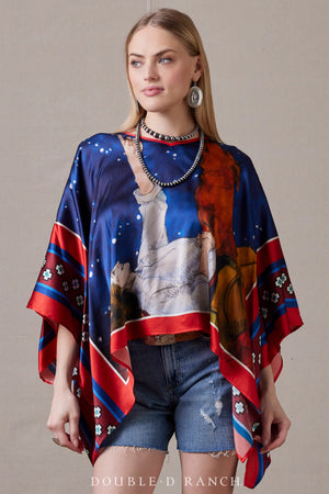 WRITTEN THE STARS PONCHO T4052 - Ann's Turquoise