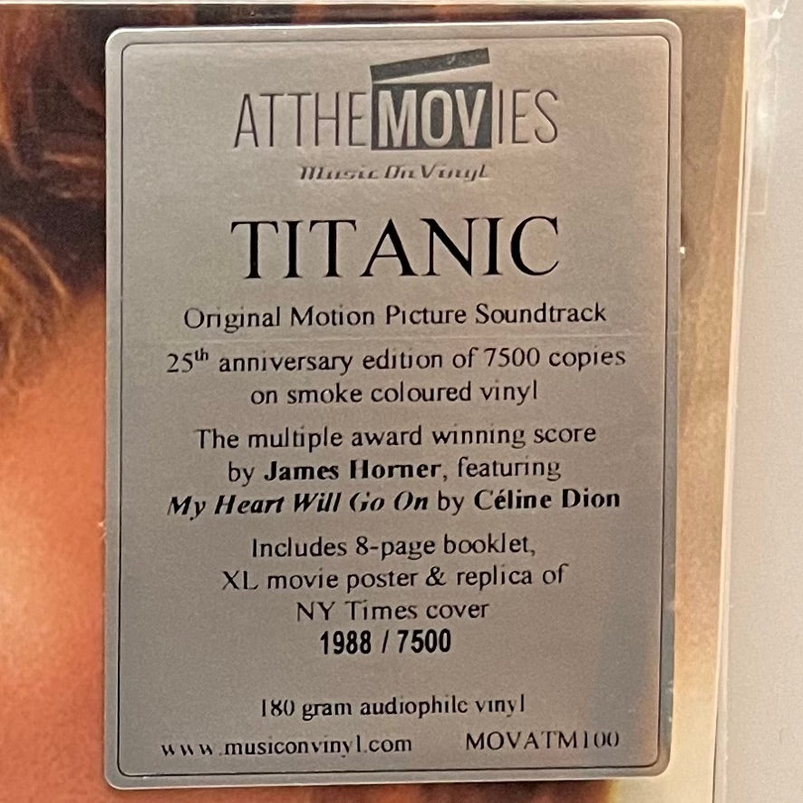 Titanic Soundtrack (Music On Vinyl) (Smoke Vinyl) 