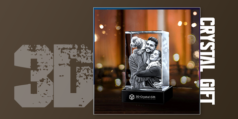 3D Crystal Portrait - 3D Crystal Gift