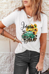 LC25214200-1-S, LC25214200-1-M, LC25214200-1-L, LC25214200-1-XL, LC25214200-1-2XL, Sunflower Short Sleeve T-shirt