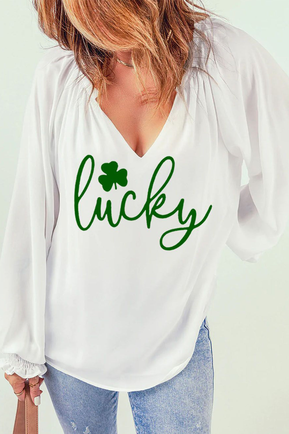 Womens Tops Irish Irish Gifts for Women Under 10 Dollars Shamrock Shirts  for Women Boho Tops St Patricks Day Accessories for Women Shirt
