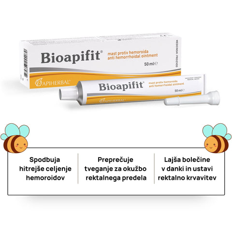 prednosti uporabe mazila za hemoroide Bioapifit®