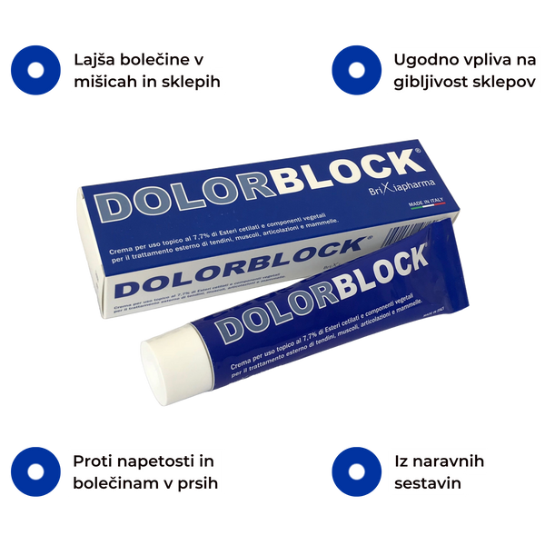 DOLORBLOCK® - Krema za lajšanje sklepnih in mišičnih bolečin 50 mL