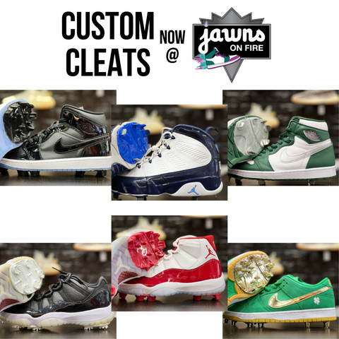 Custom Sneaker Sports Cleats - Jawns on Fire