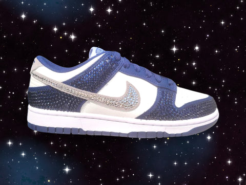 Jawns on Fire Blingy Jawns Sneakers in Penn State Nittany Lions Color on a Nike Dunk Low