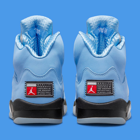 Get Your Authentic New Nike Air Jordan 5 Retro SE 'UNC' Blue Mid Sneaker at Jawns On Fire Sneaker Boutique