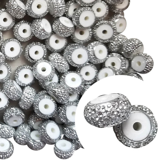 4mm silver spacer beads acrylic findings – Bubblegum Beads AZ