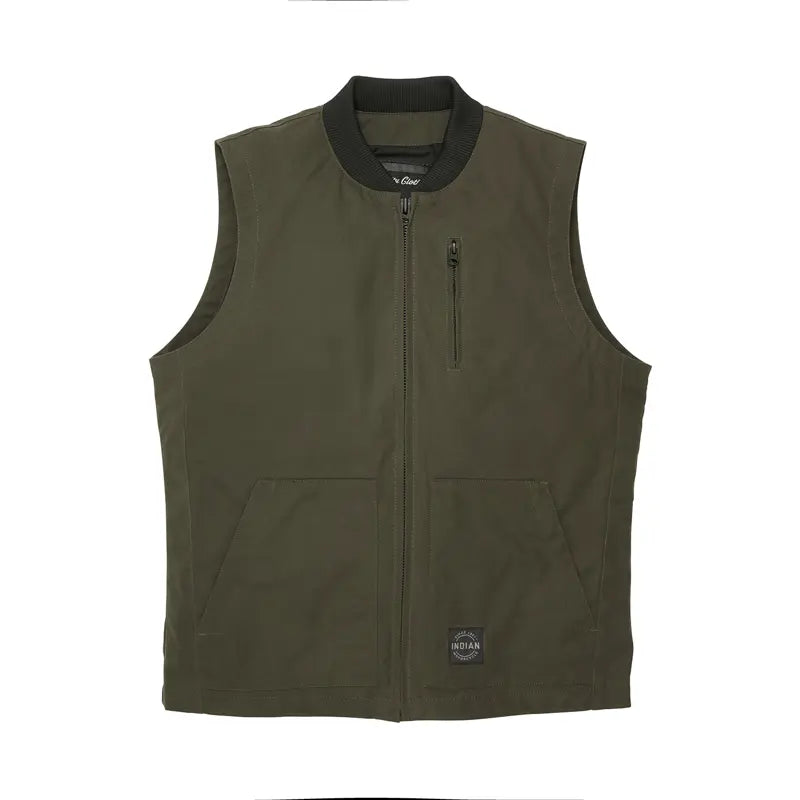 Indian Motorcycle Men's Nevada Vest, Dark Green | 2864645